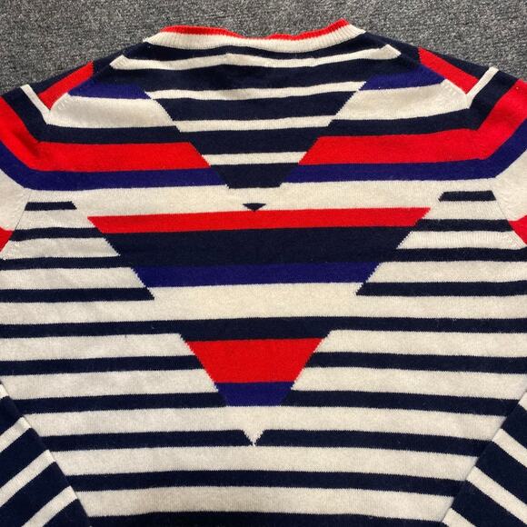 Polo Ralph Lauren Womens Size XL Hotel De Ralph Optic Stripe Cashmere Sweater - Picture 4 of 10